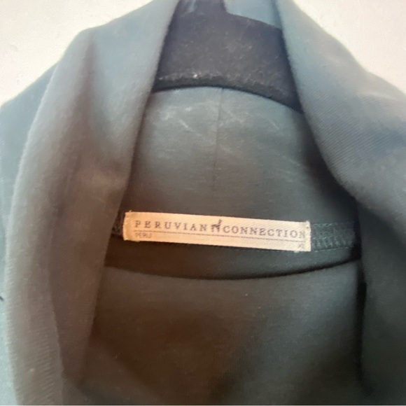 PERUVIAN CONNECTION PIMA COTTON TURTLE NECK PULLOVER SIZE XL - Picture 3 of 7